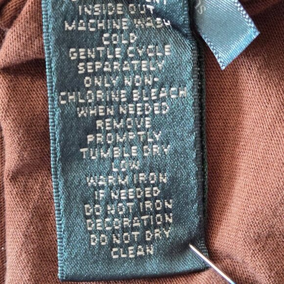 Women's Size Medium Ralph Lauren Beaded Short Sleeve V-Neck Pullover - Picture 8 of 9